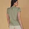 BLUSA GOLA ALTA COM PREGAS - Thumbnail Image 2