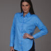CAMISA CAMBRAIA DE LINHO AZUL CELESTE - Thumbnail Image 1