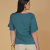 BLUSA DECOTE ASSIMÉTRICO COM PREGAS - Thumbnail Image 2