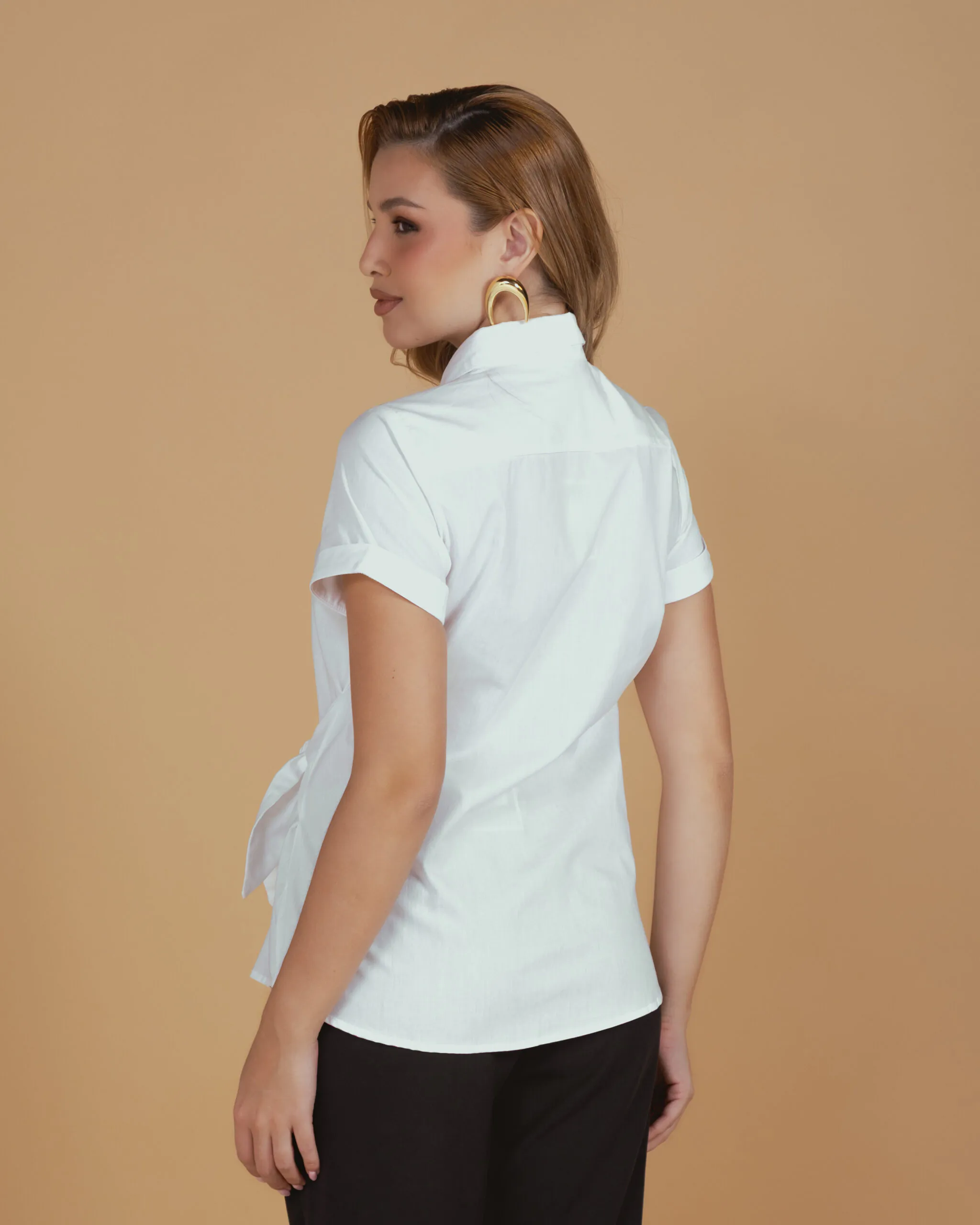 CAMISA TRICOLINE COM AMARAÇÃO - Imagem 3